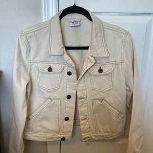 BDG UO White Denim Jacket